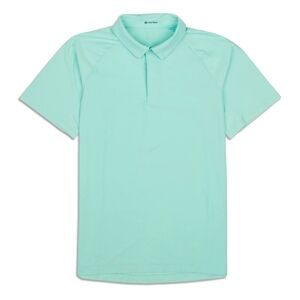 Lululemon Mens Hidden Snap Button Performance Golf Polo Shirt Large Gree…